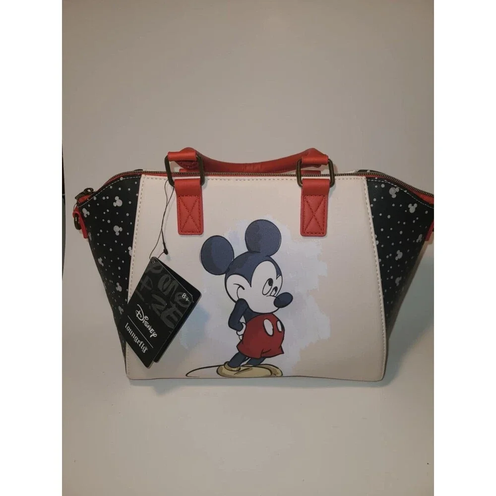 Loungefly Disney Mickey Mouse Satchel Bag NEW NWT Belt strap option included
